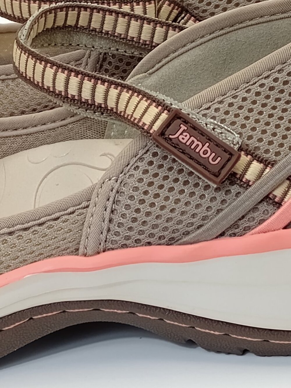 Jambu Taupe Pink Mary Jane Comfort Walking Shoes Size 8M - Picture 6 of 13